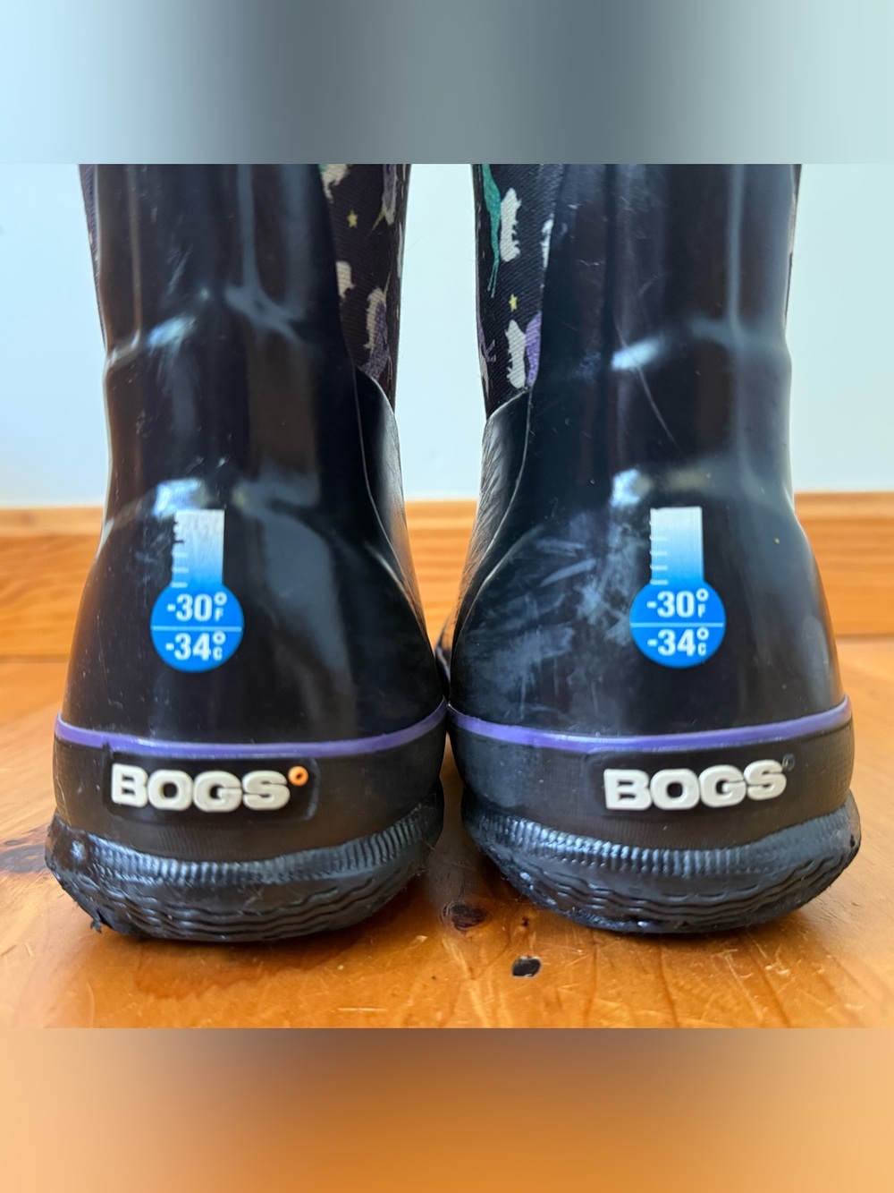 Bogs Classic Kids' Insulated Winter Rainboots | Size 13 - Picture 7 of 10